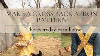 Cross Back Apron How to Make Your Own Pattern [upl. by Phillipe17]