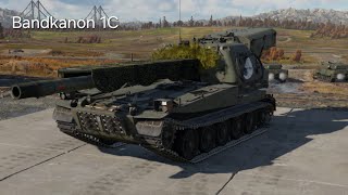 155mm를 3초대로 쏠수있는 Bandkanon 1C 워썬더32 [upl. by Olive]