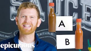 Hot Sauce Expert Guesses Cheap vs Expensive Hot Sauce  Price Points  Epicurious [upl. by Kristal]