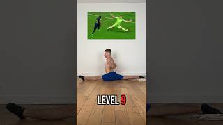 Football players poses level 1 to 10 ⚽ workout training flexibility yoga gym mobility amazing [upl. by Namya135]