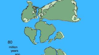 Pangea Breakup and Continental Drift Animation with Eurasian Deformation [upl. by Lohcin866]