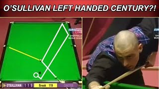 Ronnie OSullivan left handed century break [upl. by Cnut]