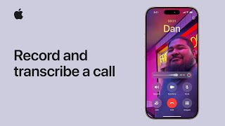 How to record and transcribe a call on iPhone  Apple Support [upl. by Suiremed502]