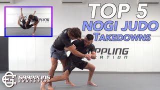 5 Best NoGi Judo Takedowns Throws for BJJ [upl. by Suzzy]