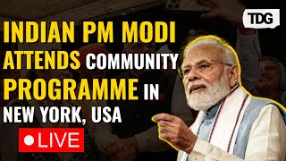 LIVE Indian PM Modi Addresses Grand Community Programme in New York  MODI IN US [upl. by Handy182]