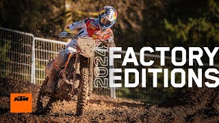 Setting a new benchmark in motocross – 2024 KTM SXF FACTORY EDITIONS  KTM [upl. by Aical]