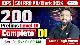 Data Interpretation  200 Prelims Level DI Set  1  IBPS  SBI  RRB POCLERK 2024 [upl. by Phia355]