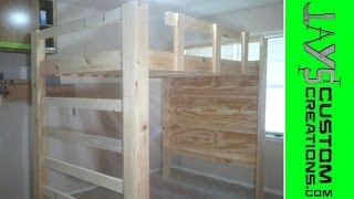 Full Size Loft Bed Video 6  063 [upl. by Rankin342]