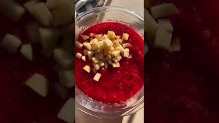 Cranberry Jello Salad thanksgivingrecipes thanksgivingfood easydesserts [upl. by Lenhard300]