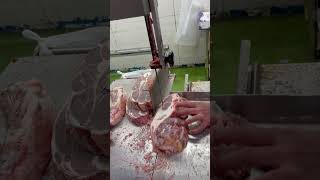 Australia frozen mutton shoulder cutting cubeshort [upl. by Sanborn]