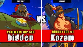 GGST  hidden Potemkin VS Kazam Johnny  Guilty Gear Strive High level gameplay [upl. by Wager]