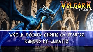 Volgarr The Viking  Speedrun Ending C World Record 1558 by Lunatix [upl. by Yuria]