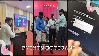 Part 01 Python bootcamp organized in GEC khagaria collegelife minivlog khagariavlog python [upl. by Elletnahs]