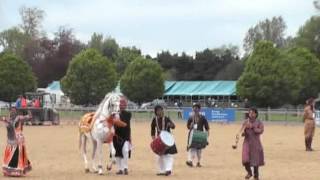 Indian Marwari dancing horse at Royal Windsor Horse Show [upl. by Akcire]