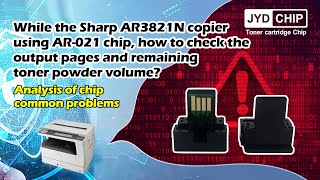 While the Sharp AR3821N copier how to check the output pages and remaining toner powder volume [upl. by Eednil]