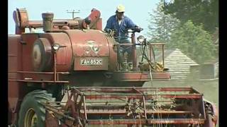 1965 Massey Ferguson 500 combine harvester 22082011 [upl. by Yenot940]