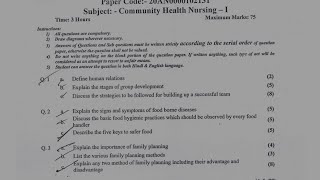 Solution of Community health nursing question paper 2020  bsc nursing 2nd year contraceptives [upl. by Yadroc]