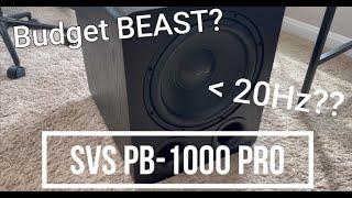 SVS PB1000 Pro Sub FIRST LOOK  DEMO [upl. by Ardnasal]