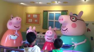 Inside Peppas House at Peppa Pig World in Paultons Park UK [upl. by Pesvoh]