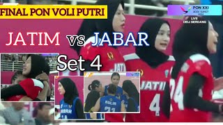 FINAL PON VOLI PUTRIFull SET 4 JATIM vs JABAR  PON XXI2024 MegawatiShella Aulia DKK  Proliga [upl. by Nesline]