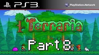 Lets Play Terraria PS3 Part 8  Attempting to Kill the Eye of Cthulhu [upl. by Adnamal290]