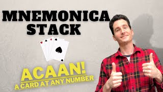 Mnemonica Stack ACAAN Trick  A Card at Any Number Magic Card Trick [upl. by Swarts817]