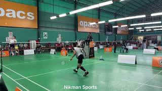 Cheam June Wei Yi Group Elite vs Syafiq Sanusi Jebat Racquet Club [upl. by Ligetti116]