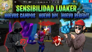 SENSIBILIDAD LUAKER PARA DAR TODO CABEZA EN FREE FIRE  NUEVOS AJUSTES OCULTOS DEL FREE FIRE 🤯 [upl. by Daffi]