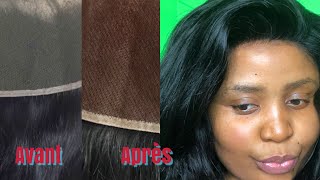 Comment décolorer les noeuds et teinter sa lace frontale  how to tint the lace and bleach the knots [upl. by Oniuqa]