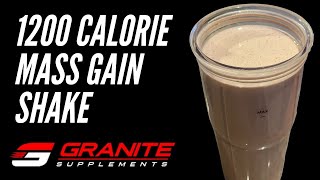 Easy Homemade Mass Gainer Shake Muscle Building Smoothie [upl. by Savinirs]