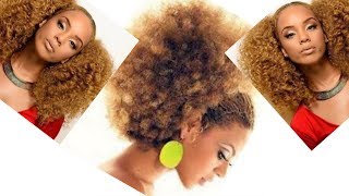 COMMENT FABRIQUER SOIMEME UN POSTICHE AFRO KINKY POUR DES CHIGNONS ET AUTRES COIFFURES [upl. by Nassi]