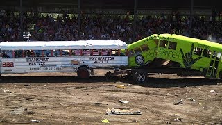 Demolition derby  BIG BUS  Lachute 2018 [upl. by Lovell579]