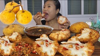 Mukbang Thai Santol wAsin Spicy sauceFilipino mukbang ASMR [upl. by Zinck378]