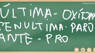 Oxítona Paroxítona e Proparoxítona [upl. by Hsoj]