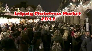 German Christmas Market Leipzig 2016 [upl. by Eidnyl]