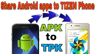 How to share app from Android to Tizen Hindi [upl. by Philomena266]