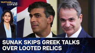 Sunak Snubs Greek PM Mitsotakis Over Looted Parthenon Marbles  Vantage with Palki Sharma [upl. by Artcele]