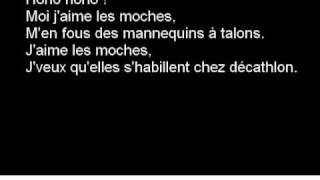 Moi jaime les moches lyrics [upl. by Artemisia]