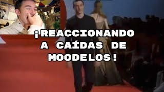 ¡REACCIONANDO A CAÍDAS DE MODELOS EN DESFILES  pablollari [upl. by Nednil]