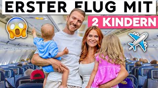 Mit 2 KINDERN das ERSTE MAL in den URLAUB fliegen 🏖 [upl. by Ready]