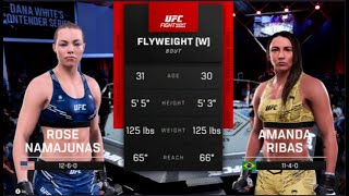 FULL FIGHT  Amanda Ribas Vs Rose Namajunas UFC Fight Night Ribas Vs Namajunas [upl. by Adiuqal549]