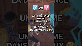 Homme vs Femme dans les jeux fortnite fortniteclips ad gaming shorts [upl. by Ekusoyr368]