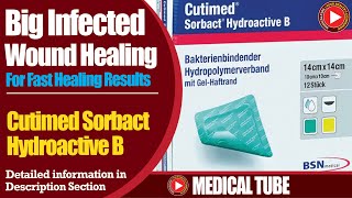 Infected Wound Care with Cutimed Sorbact Hydroactive [upl. by Annawt]