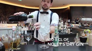 Nolets Silver Dry Gin amp FeverTree Elderflower Tonic Cocktail at Axis Lobby amp Cocktails Bar [upl. by Anniken]