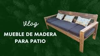 Mueble de Madera para Patio  Recycled Outdoor Sofa PatioSofa PatioCouch OutdoorFurniture [upl. by Solana]