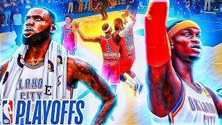 DYNAMIC DUO LEBRON AND SHAI COMBINE FOR 77 OKC Thunder Franchise Mode Nba 2k24 PLAYOFFS Ep 22 [upl. by Nerrad407]