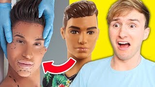 GUY GETS PLASTIC SURGERY TO LOOK LIKE KEN DOLL [upl. by Faydra933]