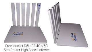 Greenpacket D5HEA62 4G5G all sim working router Review Specifications Speed Test and Dispatched [upl. by Lowrie]