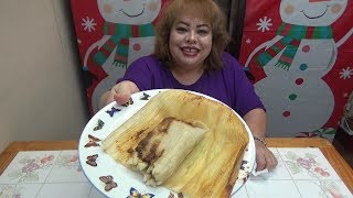 tamales veganos o vegetarianostamales receta facil [upl. by Nellac]