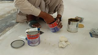 How to PrepareMix Mastic For Marble Pinholes and Crack Filling [upl. by Adnilre927]